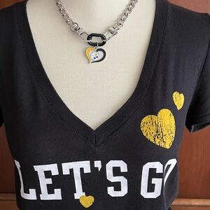 Pittsburgh Steelers Charm and Necklace